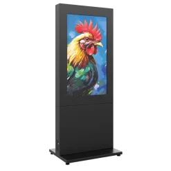 Hagor HP Kiosk 50″ FS Totem d'intérieur pour installation libre | support individuel | format portrait | taille de l'écran : 50″