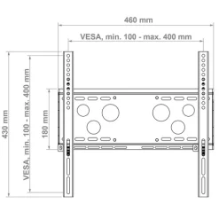 Hagor PLW adaptateur pour colonne - support inclinable pour adaptation aux colonnes