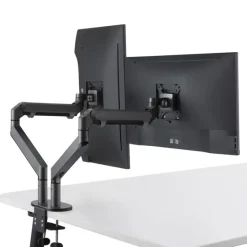 Hagor Support de table Gasliftarm Dual 2x 15-27" | max. VESA 100x100 | Charge réglable 2x 1,5-9kg