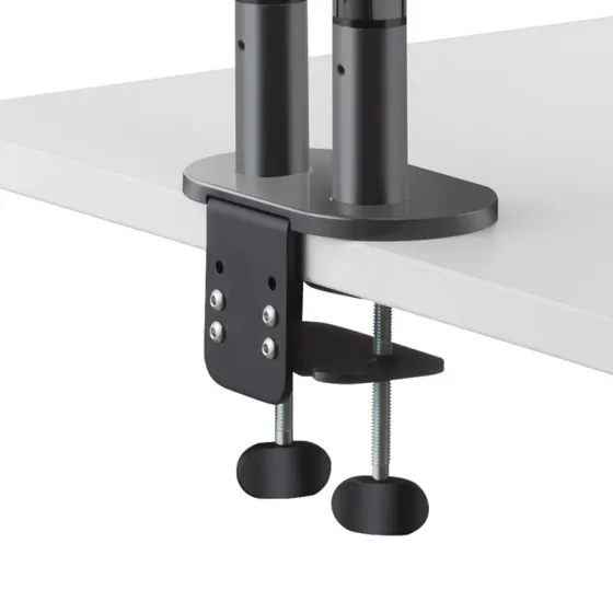 Hagor Support de table Gasliftarm Dual 2x 15-27" | max. VESA 100x100 | Charge réglable 2x 1,5-9kg