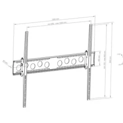 Hagor WH 120 T - HD - Support mural inclinable -75-130