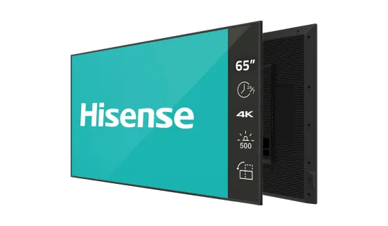 Hisense 65DM66D Écran de signalisation numérique 4K 65" fonctionnant 24h/24 et 7j/7