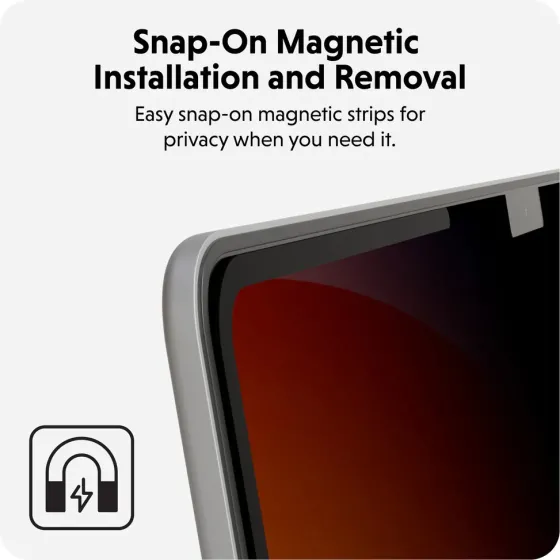 Hyper HyperShield Protecteur d'écran magnétique préservant la confidentialité pour MacBook Air 13,6 pouces