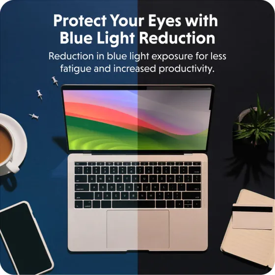Hyper HyperShield Protecteur d'écran magnétique préservant la confidentialité pour MacBook Air 13,6 pouces