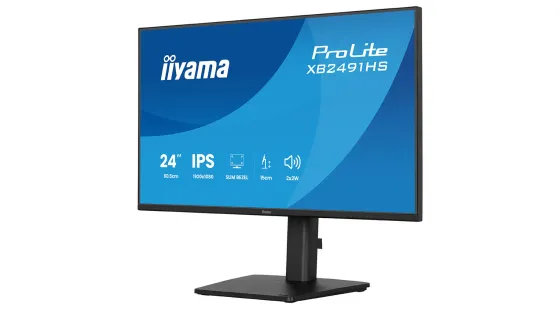 iiyama Écran ProLite XB2491H-B1 de 24 pouces doté d'une dalle IPS, d'un taux de rafraîchissement de 120 Hz et de bords fins sur les quatre côtés