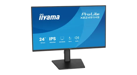 iiyama Écran ProLite XB2491H-B1 de 24 pouces doté d'une dalle IPS, d'un taux de rafraîchissement de 120 Hz et de bords fins sur les quatre côtés