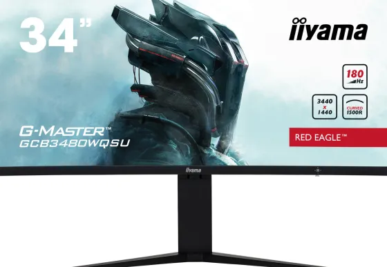 iiyama GCB3480WQSU-B1 - Moniteur VA 34", 3840 x 2160 4K UHD, 180Hz, 0,4ms