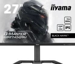 iiyama G-MASTER GB2745QSU-B2 27" IPS Moniteur, 2560 x 1440 QHD / WQHD, 100Hz, 1ms