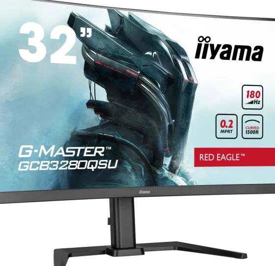 iiyama G-MASTER GCB3280QSU-B2 32" VA Moniteur, 2560 x 1440 QHD / WQHD, 100Hz, 0,2ms