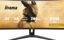 iiyama G-MASTER GCB3486WQSCP-B1 Écran incurvé Gold Phoenix 34" avec taux de rafraîchissement de 240 Hz et temps de réponse de 0,4 ms