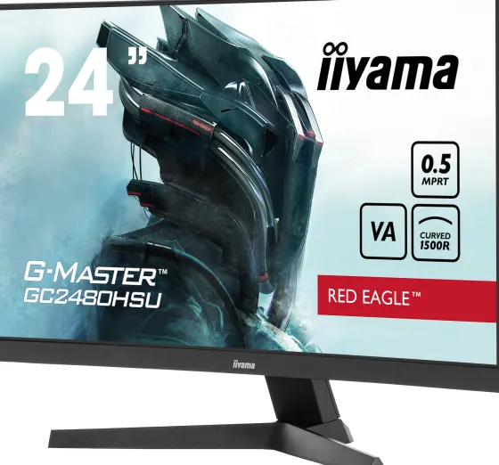 iiyama G-MASTER GC2480HSU-B1 24" VA Moniteur, 1920 x 1080 Full HD, 100Hz, 0,5ms