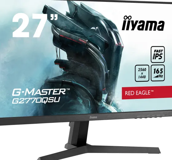 iiyama G2770QSU-B1 27" IPS Moniteur, 2560 x 1440 QHD / WQHD, 165Hz, 1ms