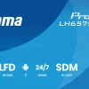 iiyama ProLite LH6575UHS-B2AG écran d'affichage numérique 4K de 65 pouces avec disponibilité 24 heures sur 24, 7 jours sur 7, système d'exploitation Android, fonction de basculement en cas de défaillance du signal et emplacement pour carte Intel® SDM