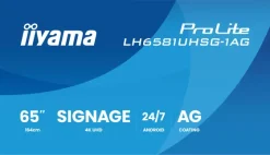 iiyama ProLite LH6581UHSG-1AG écran d'affichage numérique 4K UHD de 65 pouces avec cadre amovible