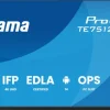 iiyama ProLite TE7512MIS-B4AG Écran tactile interactif 4K UHD de 75 pouces pour une collaboration interactive