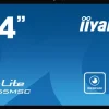iiyama ProLite T2455MSC-B1 moniteur PCAP multitactile 10 points de 24 pouces avec webcam intégrée et support flexible