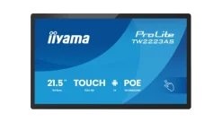 iiyama ProLite TW2223AS-B3P PC avec écran tactile PCAP 10 points de 22 pouces, équipé du système d'exploitation Android, de la technologie Power over Ethernet (PoE) et de iiSignage².