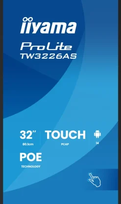 iiyama ProLite TW3226AS-B3P pC avec écran tactile PCAP 10 points de 32 pouces et système d'exploitation Android