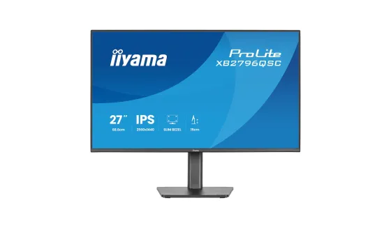 iiyama ProLite XB2796QSC-B1 Moniteur 27 pouces avec technologie IPS, port USB-C (65 W) et support réglable en hauteur