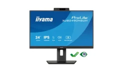 iiyama ProLite XUB2490HSUH-B2 Moniteur de bureau 24 pouces avec webcam et microphone Windows Hello intégrés