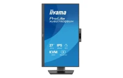 iiyama ProLite XUB2790QSUH-B2 moniteur IPS 27 pouces avec caméra Windows Hello intégrée, microphone et station d'accueil USB-C