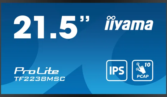 iiyama TF2238MSC-B1 - Moniteur IPS 22", 1920 x 1080 Full HD, 830Hz, 5ms