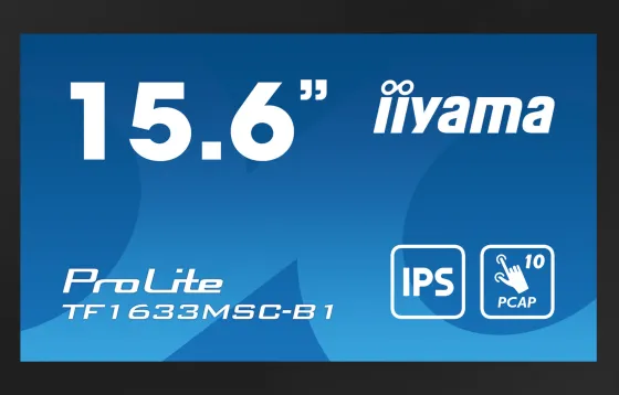 iiyama TF1633MSC-B1 - Moniteur IPS 16", 1920 x 1080 Full HD, 68Hz, 5ms