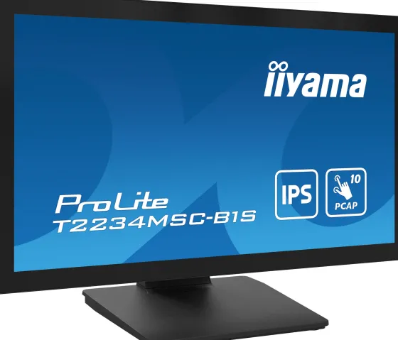 iiyama T2234MSC-B1S 22" IPS Moniteur, 1920 x 1080 Full HD, 60Hz, 8ms