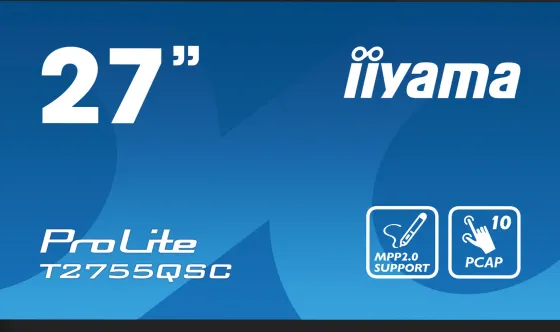iiyama T2755QSC-B1 Moniteur IPS 27", 2560 x 1440 QHD / WQHD, 75Hz, 5ms