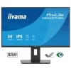 iiyama XB2497HSN-B1 Écran ProLite 23,8 pouces doté d'une dalle IPS, d'une station d'accueil USB-C, d'un port RJ45 (LAN) et d'un socle ergonomique