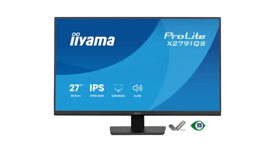 iiyama X2791QS-B1 Écran ProLite 27 pouces doté de la technologie IPS, d'une résolution QHD et de la certification Eye Comfort