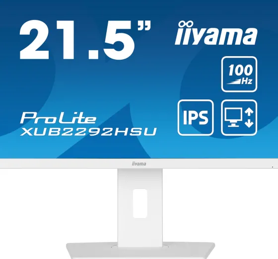 iiyama XUB2292HSU-W6 - Moniteur IPS 21,5", 1920 x 1080 Full HD, 100Hz, 0,4ms