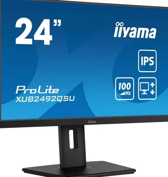 iiyama XUB2492QSU-B1 - Moniteur IPS 24", 2560 x 1440 QHD / WQHD, 100Hz, 1ms