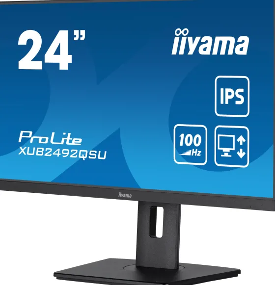iiyama XUB2492QSU-B1 - Moniteur IPS 24", 2560 x 1440 QHD / WQHD, 100Hz, 1ms