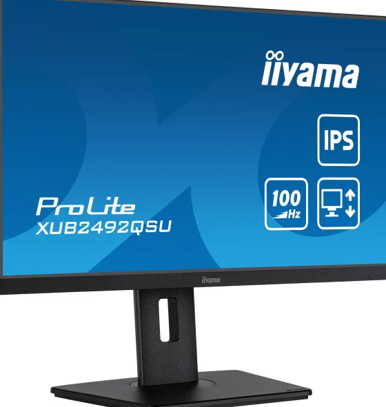 iiyama XUB2492QSU-B1 - Moniteur IPS 24", 2560 x 1440 QHD / WQHD, 100Hz, 1ms
