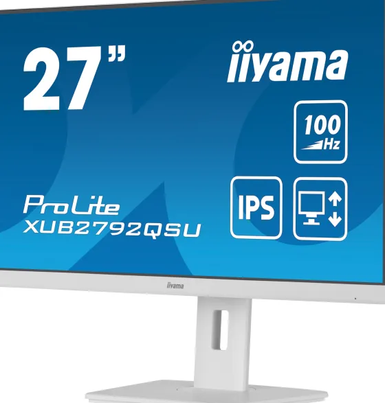 iiyama XUB2792QSU-W6 - Moniteur IPS 27", 2560 x 1440 QHD / WQHD, 100Hz, 1ms