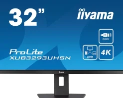 iiyama XUB3293UHSN-B5 32" IPS Moniteur, 3840 x 2160 4K UHD, 60Hz, 4ms
