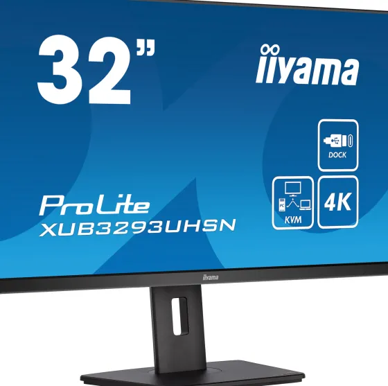 iiyama XUB3293UHSN-B5 32" IPS Moniteur, 3840 x 2160 4K UHD, 60Hz, 4ms