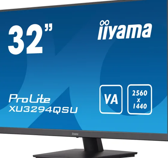 iiyama XU3294QSU-B1 32" VA Moniteur, 2560 x 1440 QHD / WQHD, 75Hz, 4ms
