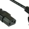 InLine Câble d'alimentation, fiche Schuko coudée sur fiche IEC, 10,0 m