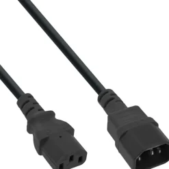 Inline câble d'alimentation, C13 vers C14, noir, 3 m