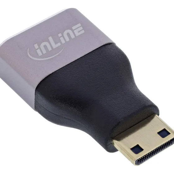 InLine HDMI Adapter connecteur HDMI A femelle / Connecteur Mini HDMI C mâle, 8K UHD
