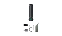 Insta360 Wave Conférencier équipé d'un logiciel d'enregistrement IA pour les réunions professionnelles en ligne et les grandes salles de réunion.