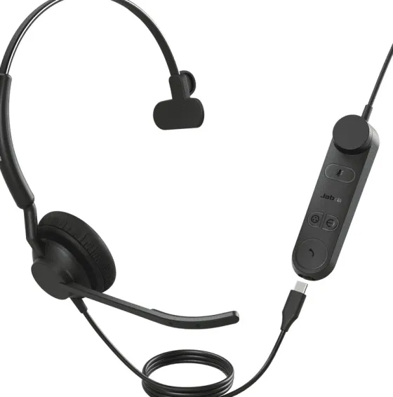 Jabra Engage 50 II Link, Mono, USB-C, MS - Micro-casque mono filaire certifié pour Microsoft Teams