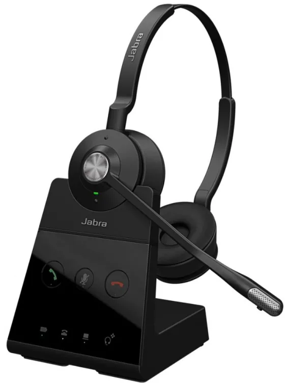 Jabra Engage 65 SE - DECT, casque double USB-C vers USB-A sans fil/filaire | certifié pour les plateformes UC