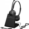 Jabra Engage 55 SE - DECT, USB-A - casque sans fil double certifié pour les plateformes de communications unifiées | avec support de charge