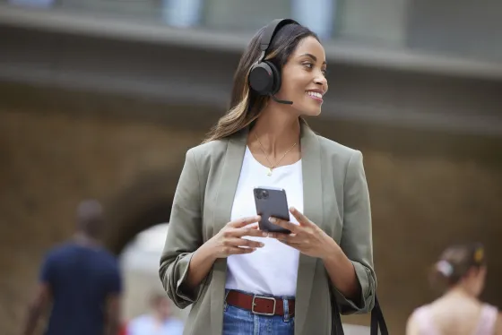 Jabra Evolve2 75 - Micro-casque stéréo sans fil pour UC, Bluetooth, USB-C, noir