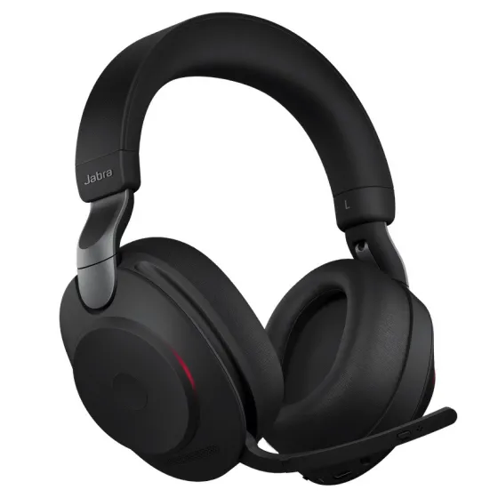 Jabra Evolve2 85 - Micro-casque stéréo USB-A MS avec base pour Microsoft Teams, noir
