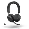 Jabra Evolve2 75 - Micro-casque stéréo sans fil pour MS, Bluetooth, USB-C, noir