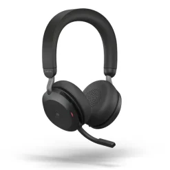 Jabra Evolve2 75 - Micro-casque stéréo sans fil pour MS, Bluetooth, USB-C, noir